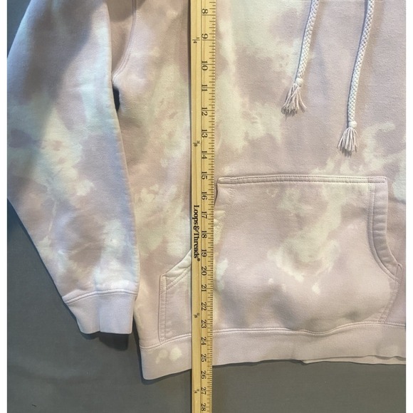 Tie Dye Hooded Sweatshirt Mens Medium Purple Independent Trading Co. Pullover - Picture 12 of 12